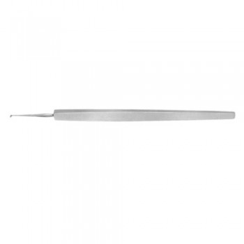 Golf-Club Foreign Body Spud Angled - Lighly Rounded Tip Stainless Steel, 12 cm - 4 3/4" 